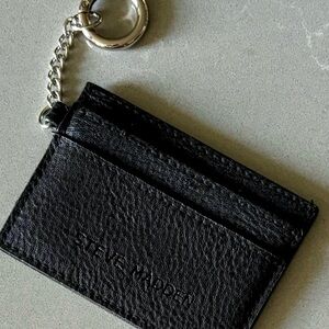 STEVE MADDEN Black ID & Card Holder